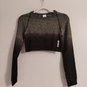 Gymshark adapt ombre seamless long sleeve crop top